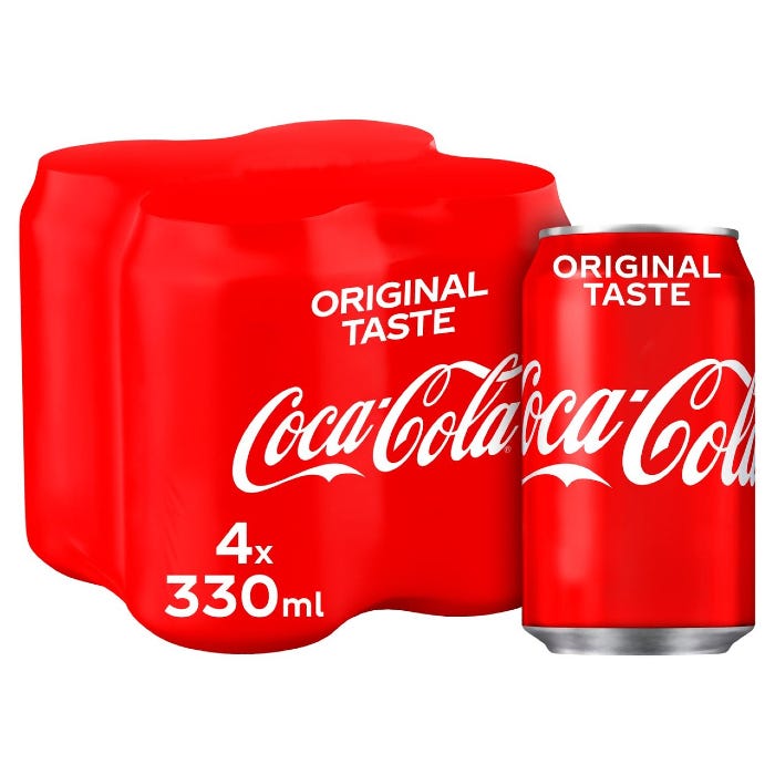 Coca-Cola Original, 330ml (Pack of 4) — Daily Pick 5873F