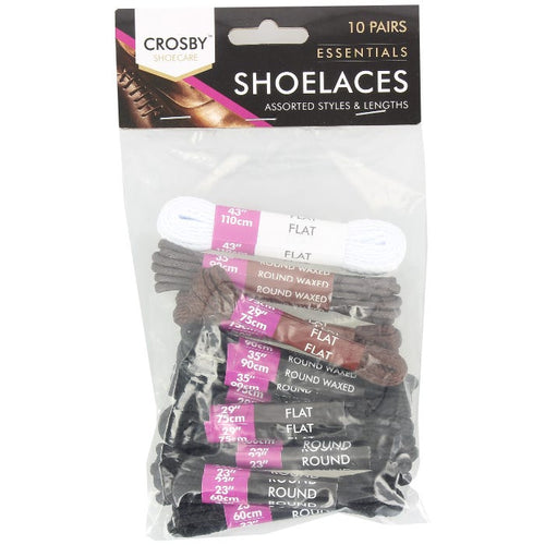 Assorted Sized Shoe Laces (Pack of 10)