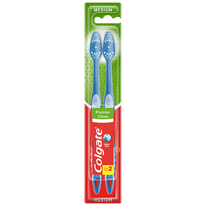 Colgate Premier Clean Medium Toothbrush (2 Pack) — Current Favorite 5873F