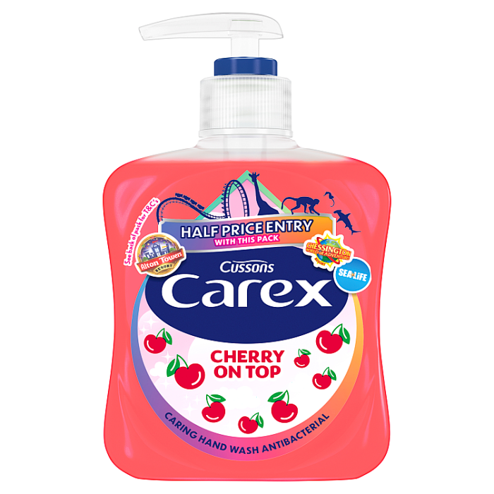 Carex Fun Edition Cherry on Top Antibacterial Hand Wash 250ml — Practical Select 5873F