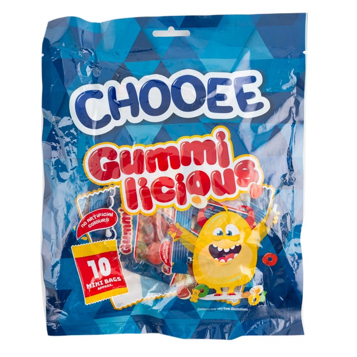 Chooee Gummilicious Assorted Gummy Sweets (Pack of 10) — Current Favorite 5873F