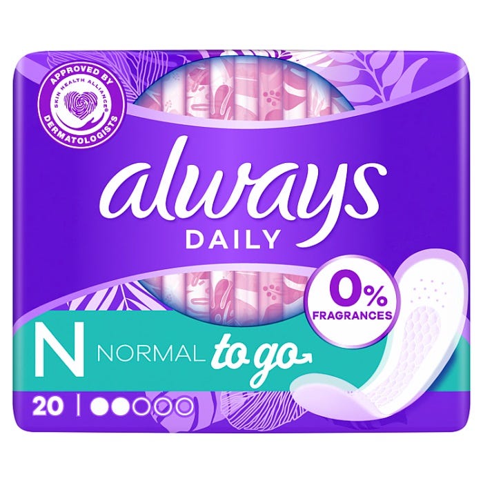 Always Dailies Wrapped Liners (Pack of 20) — Practical Select 5873F