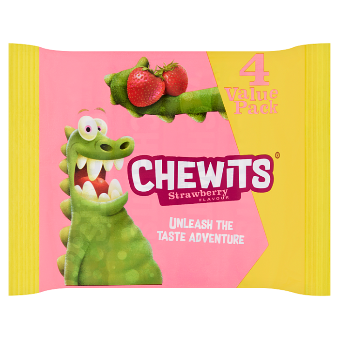 Chewits Strawberry Flavour, 30g (Pack of 4) — Essential Edit 5873F