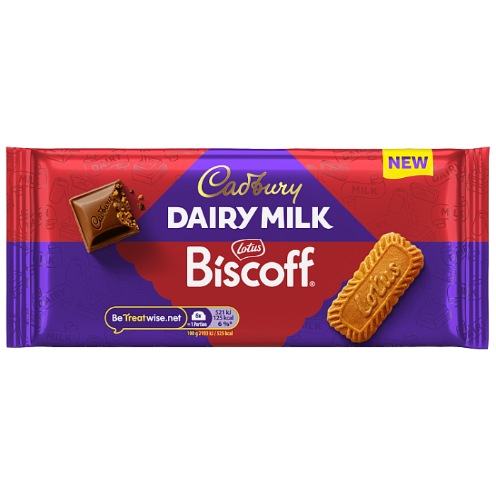 Cadbury Dairy Milk Biscoff Biscuit Chocolate Bar, 95g — Daily Pick 5873F
