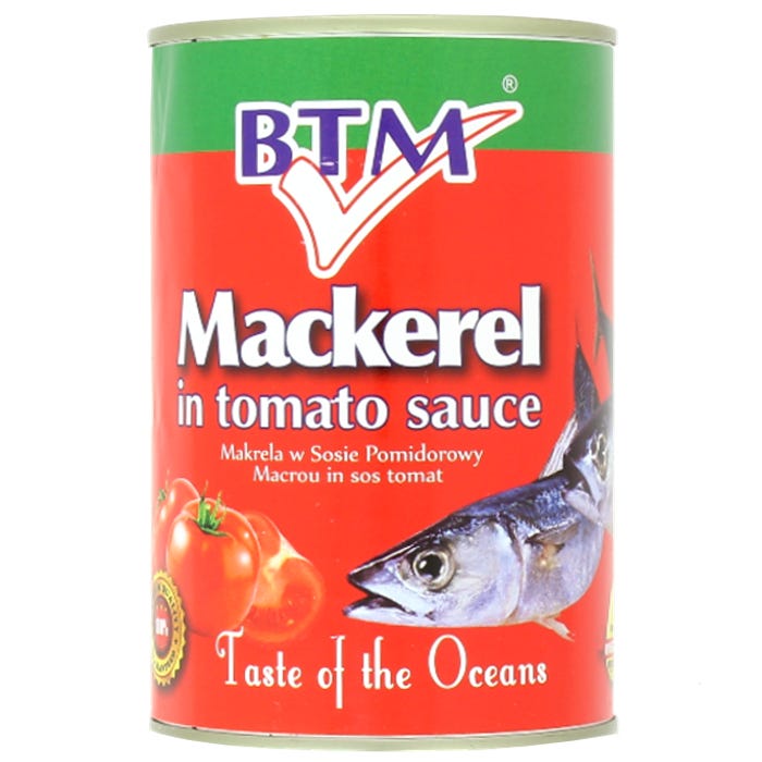 BTM Mackerel In Tomato Sauce, 425g — Current Favorite 5873F